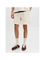 Jack&Jones pánske pruhované šortky JPSTJAIDEN COBA STRIPE JOG SHORTS REG SN 12274413 Antique White Stripes