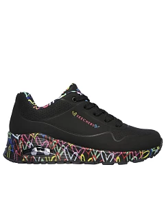 Dámske topánky Skechers UNO LOVING LOVE 155506 BBK
