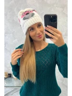 Dámska čiapka Ofelia K349 biela Dámska čiapka Ofelia K349 biela