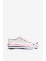 Trampki Klasyczne Niskie Na Platformie Białe Jazlyn