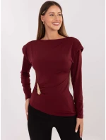 Bluzka IT BZ model 21768575 bordowy - FPrice Bluzka IT BZ model 21768575 bordowy - FPrice