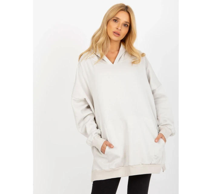 Dámská mikina TW BL model 18140319 světle šedá - FPrice Dámská mikina TW BL model 18140319 světle šedá - FPrice