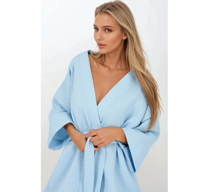 Modrý dámský župan - Momenti Per Me Modrý dámský župan - Momenti Per Me