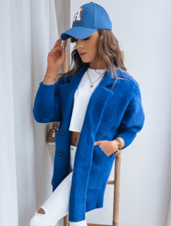 Dámsky alpakový kabát RITA II modrý Dstreet NY0627