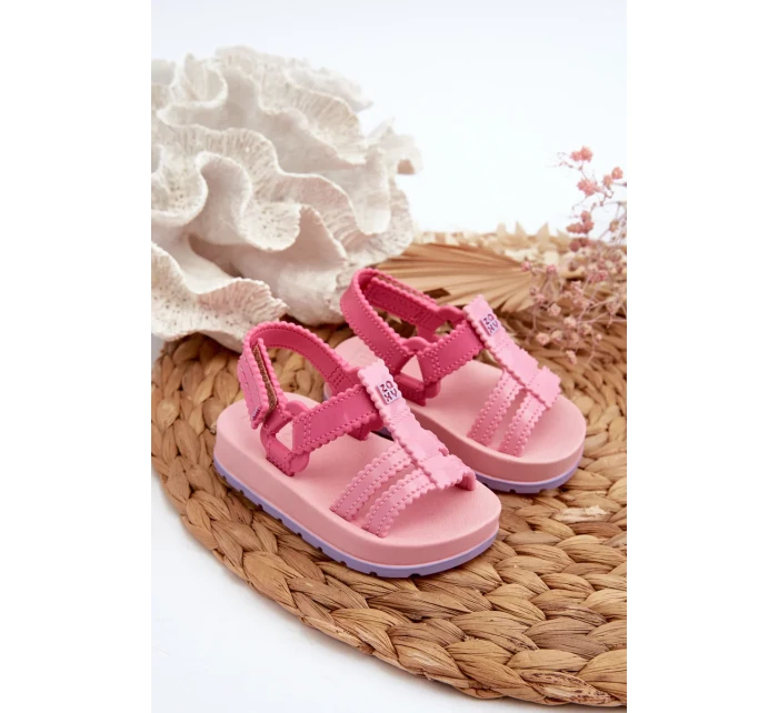 Detské voňavé sandále na suchý zips ZAXY Pink