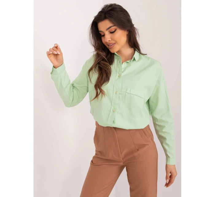 Dámska košeľa BP KS 1019.73 Svetlozelená - FPrice