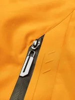 Pánska žltá športová bunda s kapucňou (5M3111-254)