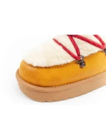 D.Franklin Snowshoes Dámske zimné módne kožušiny zateplené Mustard Women's