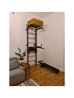 SKLADACÍ GYMNASTICKÝ MATRAC HNEDÝ 180CM LAVIČKA