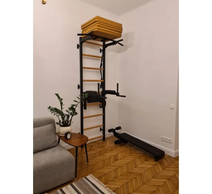 SKLADACÍ GYMNASTICKÝ MATRAC HNEDÝ 180CM LAVIČKA