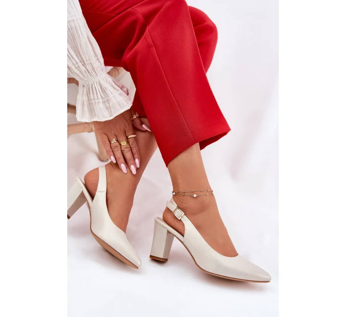 Pohodlné lodičky na podpatku model 21692909 - SERGIO LEONE