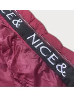 Červená dámská péřová bunda pro přechodné období model 17729175 - LHD Červená dámská péřová bunda pro přechodné období model 17729175 - LHD