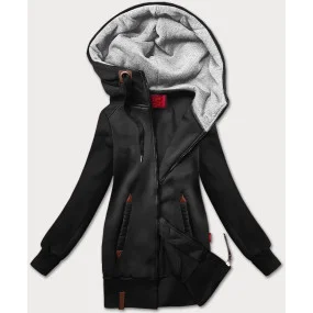 Čierna dámska mikina s kapucňou LHD (AMG169) Čierna dámska mikina s kapucňou LHD (AMG169)