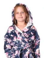 Detský župan Toya s kapucňou modrý - Vestis Detský župan Toya s kapucňou modrý - Vestis