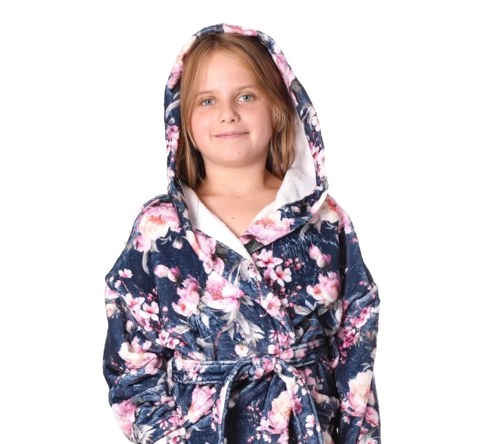 Detský župan Toya s kapucňou modrý - Vestis Detský župan Toya s kapucňou modrý - Vestis