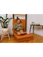 SKLADACÍ GYMNASTICKÝ MATRAC HNEDÝ 180CM LAVIČKA