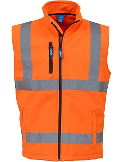 Yoko HV 006 Hi-Vis softshellová vesta 79.V006 hi vis orange