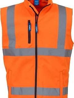 HV 006 HiVis softshellová vesta model 22501514 hi vis orange - Yoko