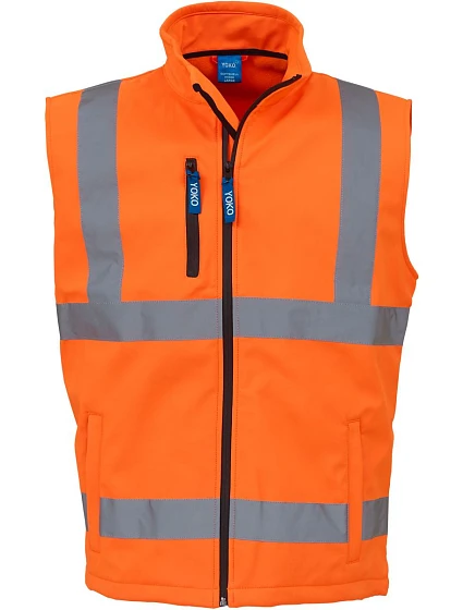 Yoko HV 006 Hi-Vis softshellová vesta 79.V006 hi vis orange