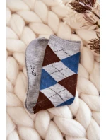 Młodzieżowe Wysokie Skarpety W Kratę 5-Pak Multikolor