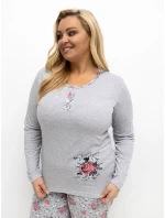 DU PI pyžamo FP 503.47 sivé DU PI pyžamo FP 503.47 sivé