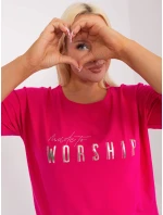 Bluzka RV BZ model 19465512 fuksjowy - FPrice Bluzka RV BZ model 19465512 fuksjowy - FPrice