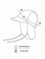Chlapčenská letná čiapka Yoclub s ochranou krku CLE-0116C-A100 Multicolour