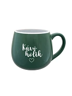 KÁVOHOLIK - zelený keramický hrnček 300 ml