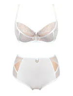 Vysoké dámske nohavičky DOTS 19057 White Vysoké dámske nohavičky DOTS 19057 White