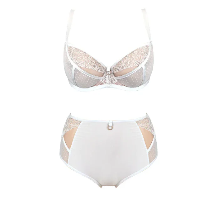 Vysoké dámske nohavičky DOTS 19057 White Vysoké dámske nohavičky DOTS 19057 White