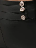 Legginsy damskie z wysokim stanem czarne model 22016693 - FashionStreet