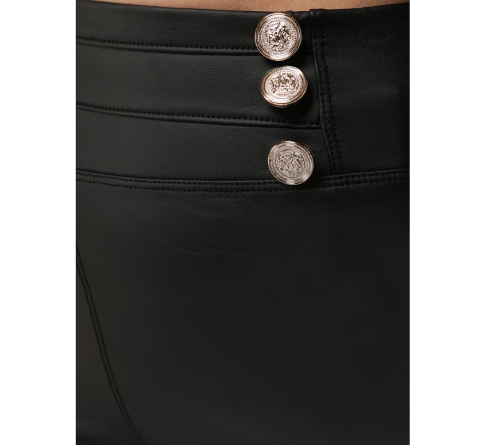 Legginsy damskie z wysokim stanem czarne model 22016693 - FashionStreet