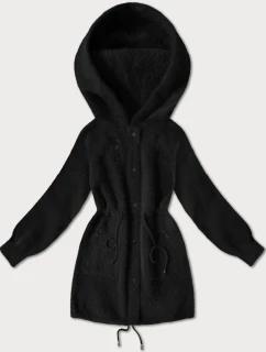 Černá vlněná bunda typu alpaka model 21486703 - MHM