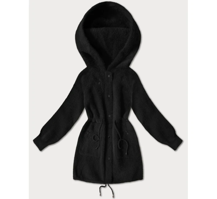 Černá vlněná bunda typu alpaka model 21486703 - MHM