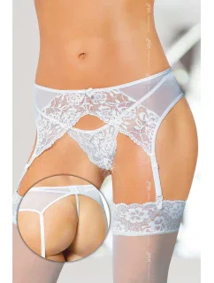 Dámsky podväzkový pás 3317 white - SOFTLINE COLLECTION