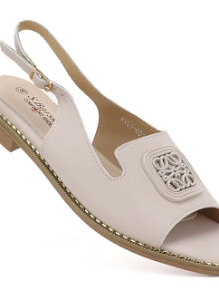 Dámske kožené ploché sandále S.Barski 61-6018