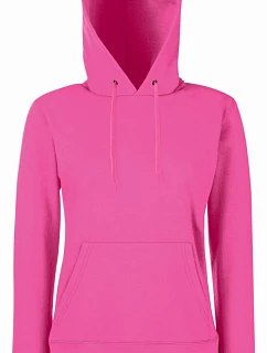 Classic LadyFit Hooded Sweat Dámská mikina s kapucí model 22536351 fuchsia - Fruit of the Loom