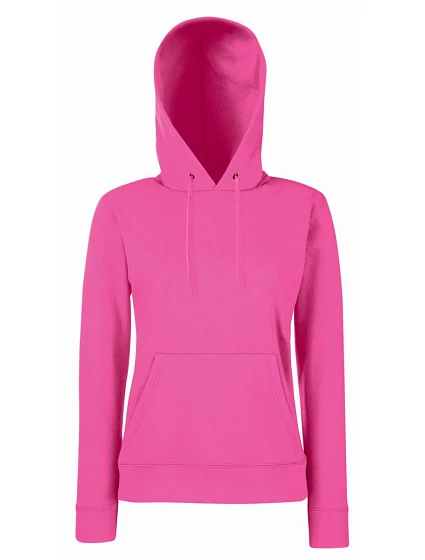 Fruit of the Loom Classic Lady-Fit Hooded Sweat Dámska mikina s kapucňou 16.2038 fuchsiová Fruit of the Loom Classic Lady-Fit Hooded Sweat Dámska mikina s kapucňou 16.2038 fuchsiová