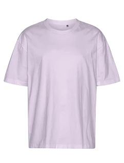 Neutral T 60011 Oversize bio tričko s potlačou „Tiger“ 77.T011, zaprášená fialová