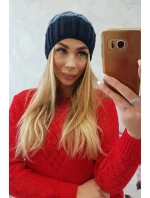 Milano fleecová čiapka K203 denim+blue