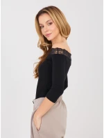 Bluzka RV BZ model 22013730 czarny - FPrice Bluzka RV BZ model 22013730 czarny - FPrice