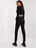 Spodnie dresowe RV DR model 19381345 czarny - FPrice Spodnie dresowe RV DR model 19381345 czarny - FPrice