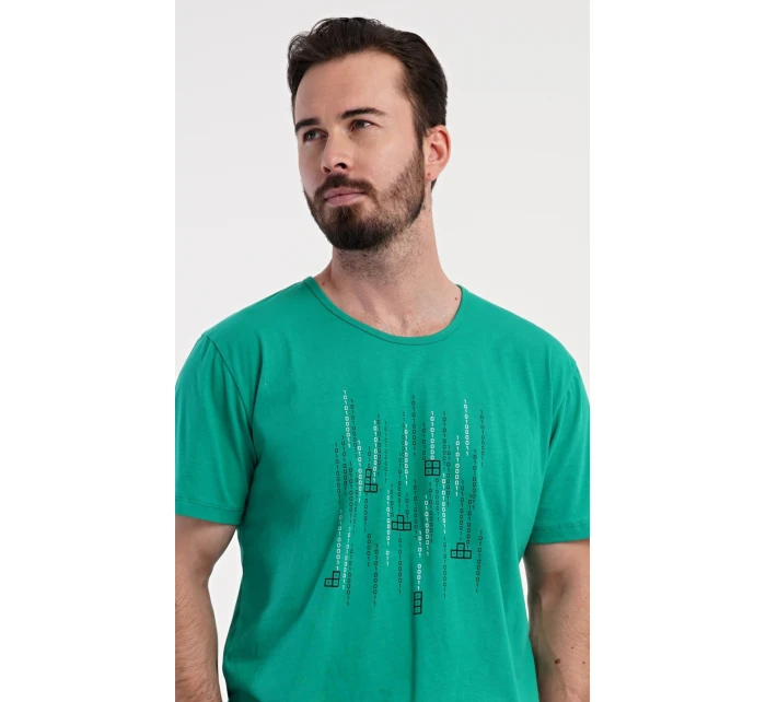 Pánske pyžamové šortky Tetris