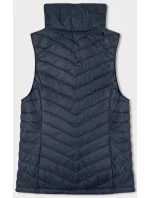 Dámska tenká prešívaná vesta so stojačikom tmavomodrá (16M9063-215) Dámska tenká prešívaná vesta so stojačikom tmavomodrá (16M9063-215)