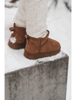 Dziecięce Śniegowce Botki Ocieplane Camel Nallita Dziecięce Śniegowce Botki Ocieplane Camel Nallita