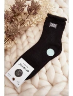 Damskie Grube Skarpety Czarne Damskie Grube Skarpety Czarne