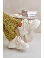 Dámské tenisky na masivní světle béžové model 21667369 - Boto