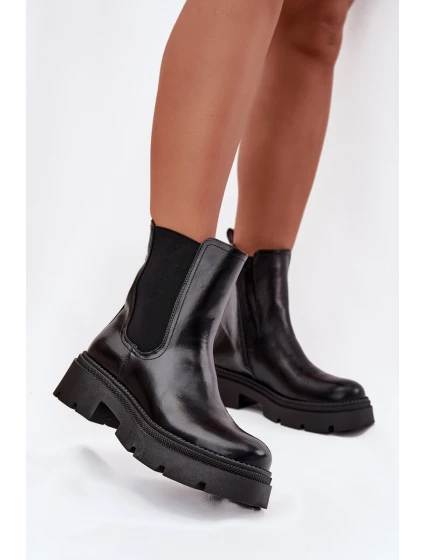Zateplené kotníkové boty na zip Černé model 21708977 - Boto Zateplené kotníkové boty na zip Černé model 21708977 - Boto