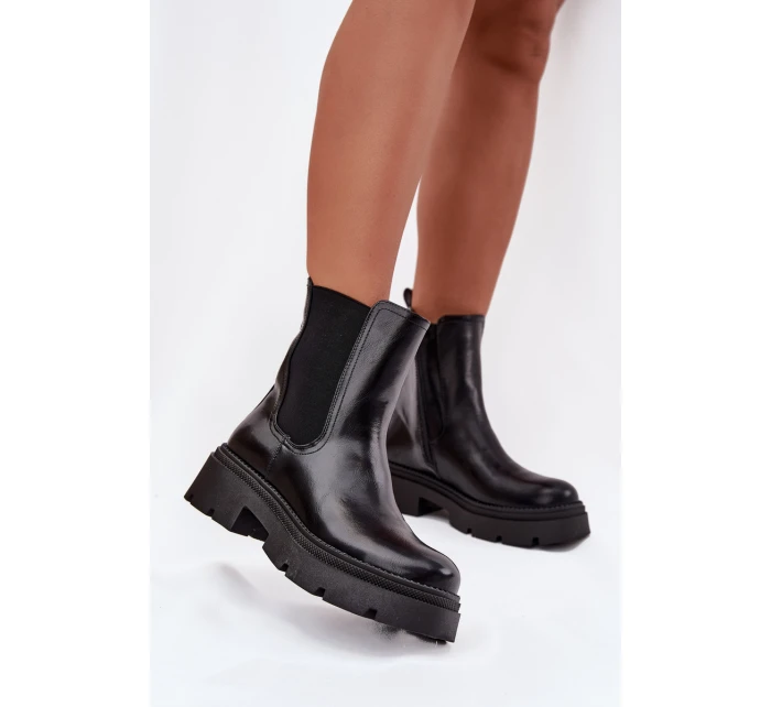 Zateplené kotníkové boty na zip Černé model 21708977 - Boto Zateplené kotníkové boty na zip Černé model 21708977 - Boto