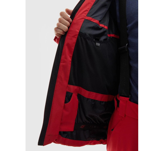 Pánska lyžiarska bunda so syntetickým perím 4FAW23TDJAM278-62S červená - 4F